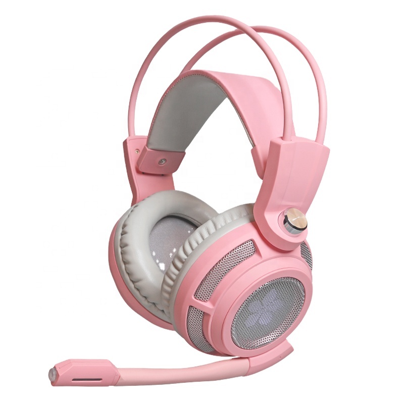여성용 somic g941 핑크 게임용 헤드폰